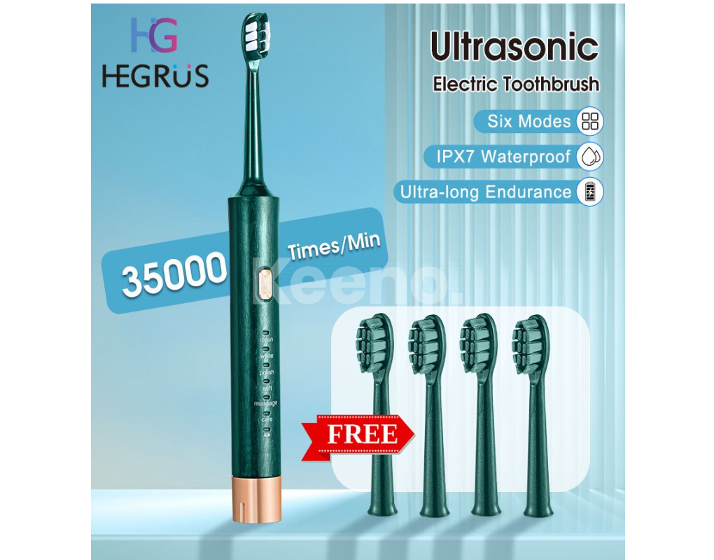 HEGRUS Electric Toothbrushes Ultrasonic Electric Toothbrush